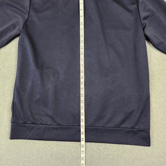 H2H Jacket Mens XL Active Slim Fit Track Lightweight Zip-up Long Sleeve Navy - Picture 12 of 13